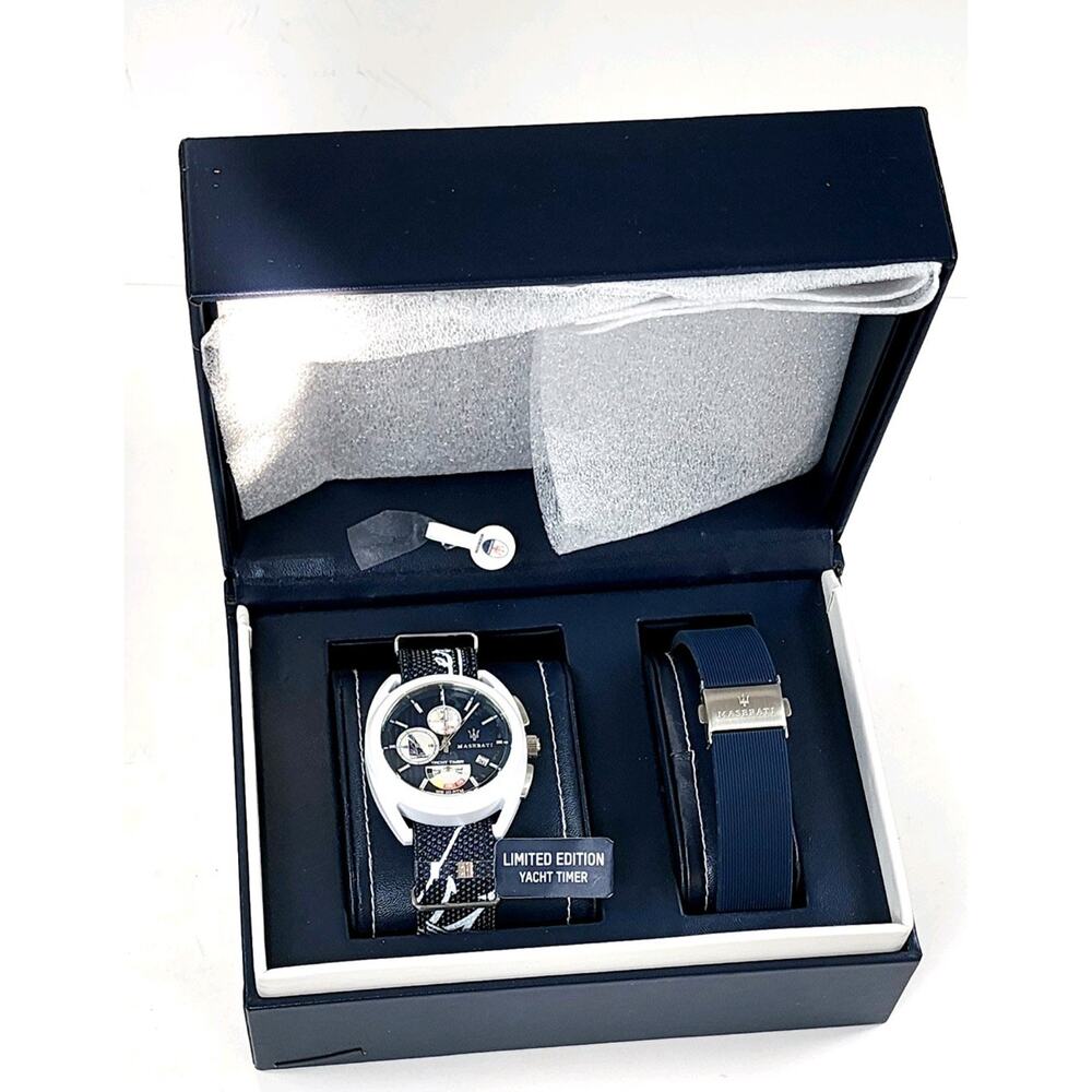 MASERATI Trimarano Yacht Timer Watch LIMITED EDITION Water-Resistant